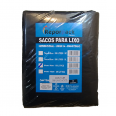 SACO DE LIXO LINHA PESADA PRETO 150L - REPORPACK